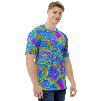 Men's Crew Neck T-Shirt - Mystic Waves