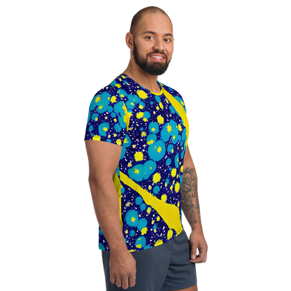 Men's Athletic T-Shirt - Starburst Splash