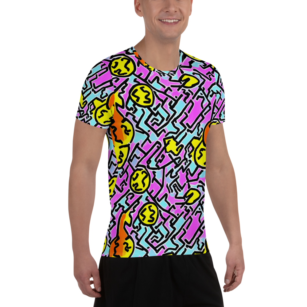 Men's Athletic T-Shirt - Punk Doodles