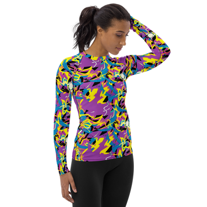 Women's Rash Guard - Galactic Sprawl