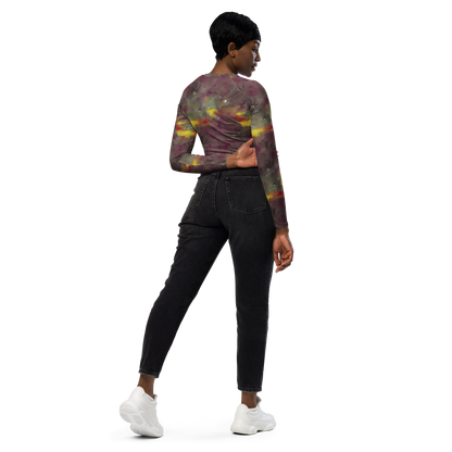 Long Sleeve Crop Top - Whispers of Autumn