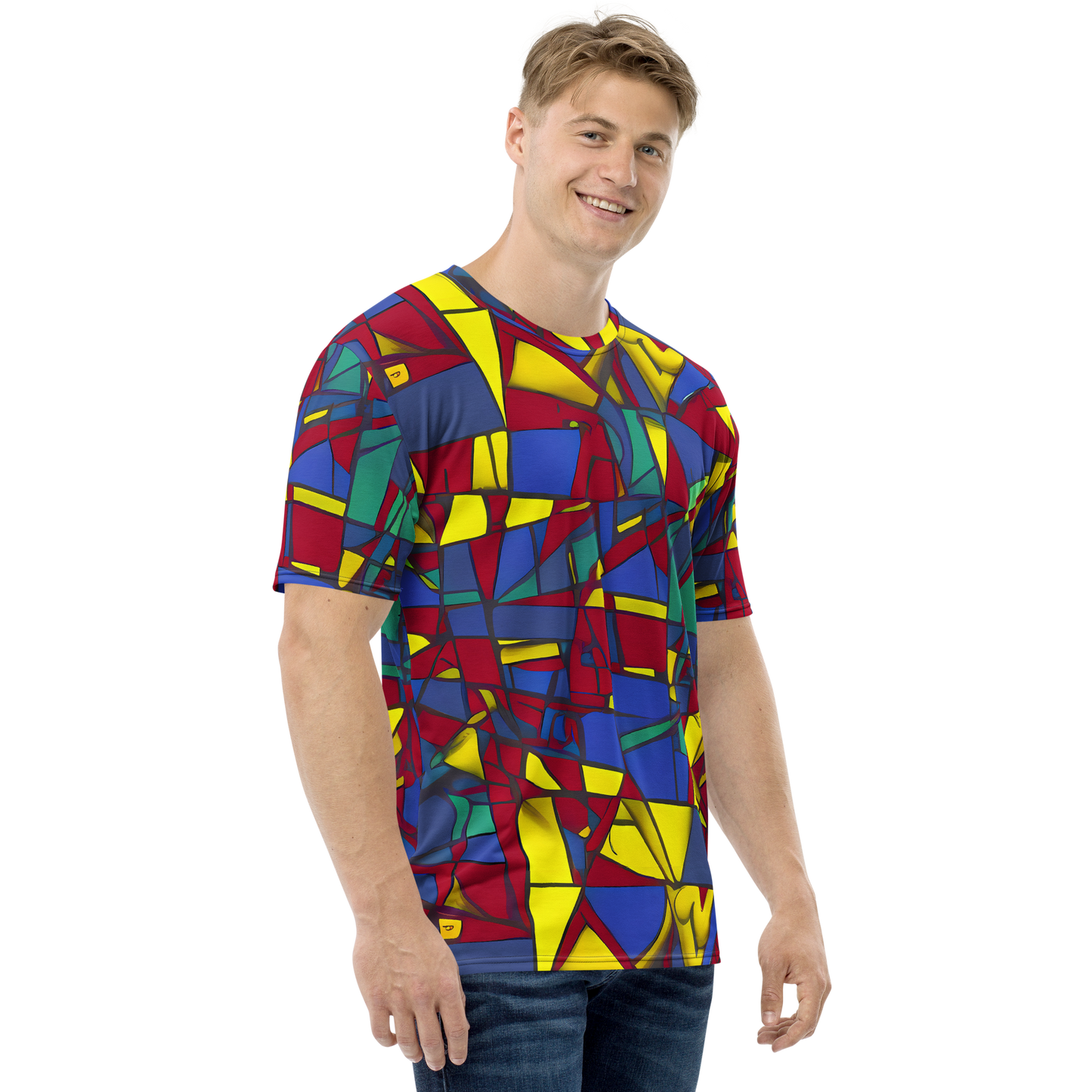 Men's Crew Neck T-Shirt - Vibrant Vexation