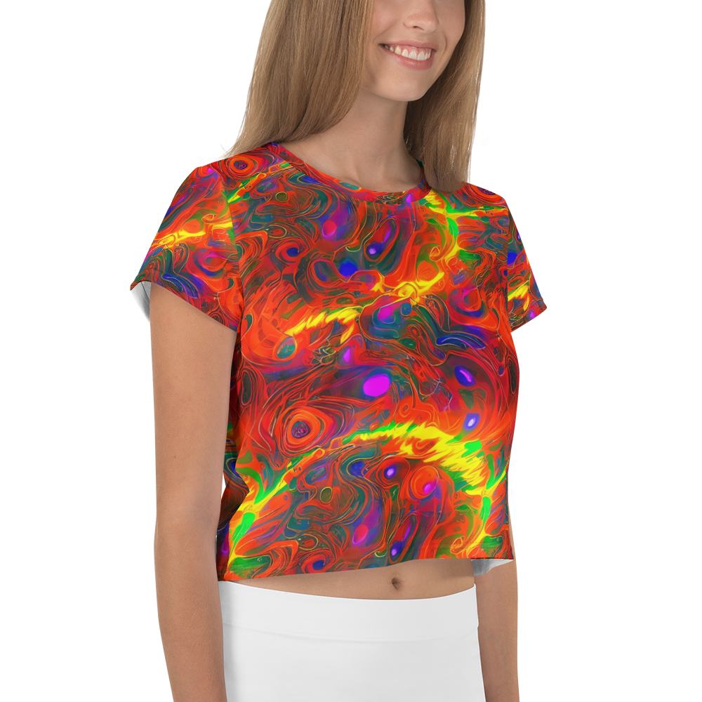 Women's Crop Tee - Blampied Blaze