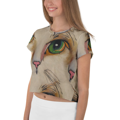 Crop Tee - Emerald Gaze