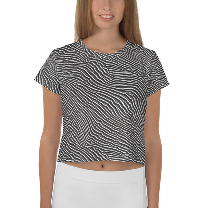 Women's Crop Tee - Hypnotic Waves