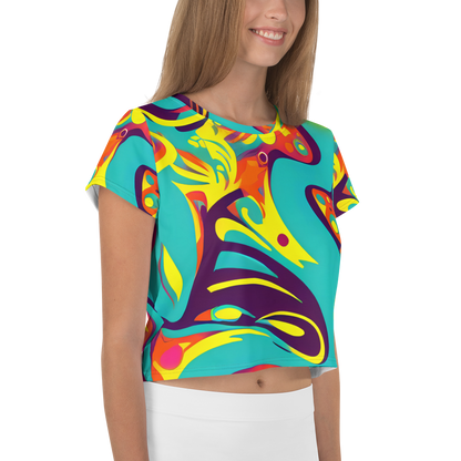 Women's Crop Tee - Retro Ribbon
