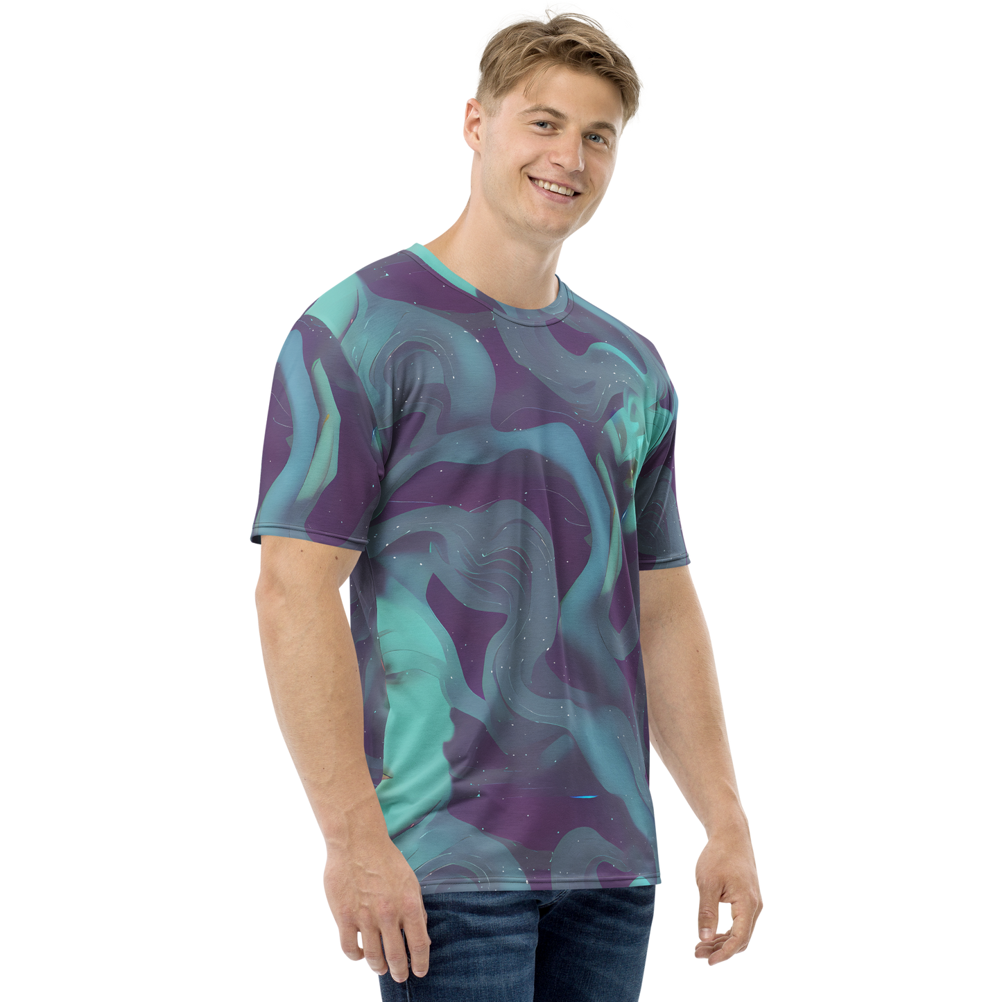 Men's Crew Neck T-Shirt - Ethereal Dreamscape