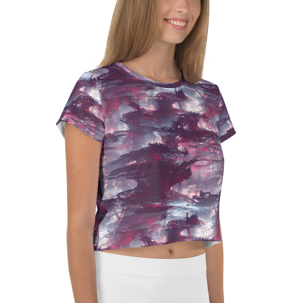 Women's Crop Tee - Twilight Fortresses