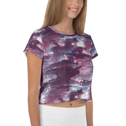 Women's Crop Tee - Twilight Fortresses