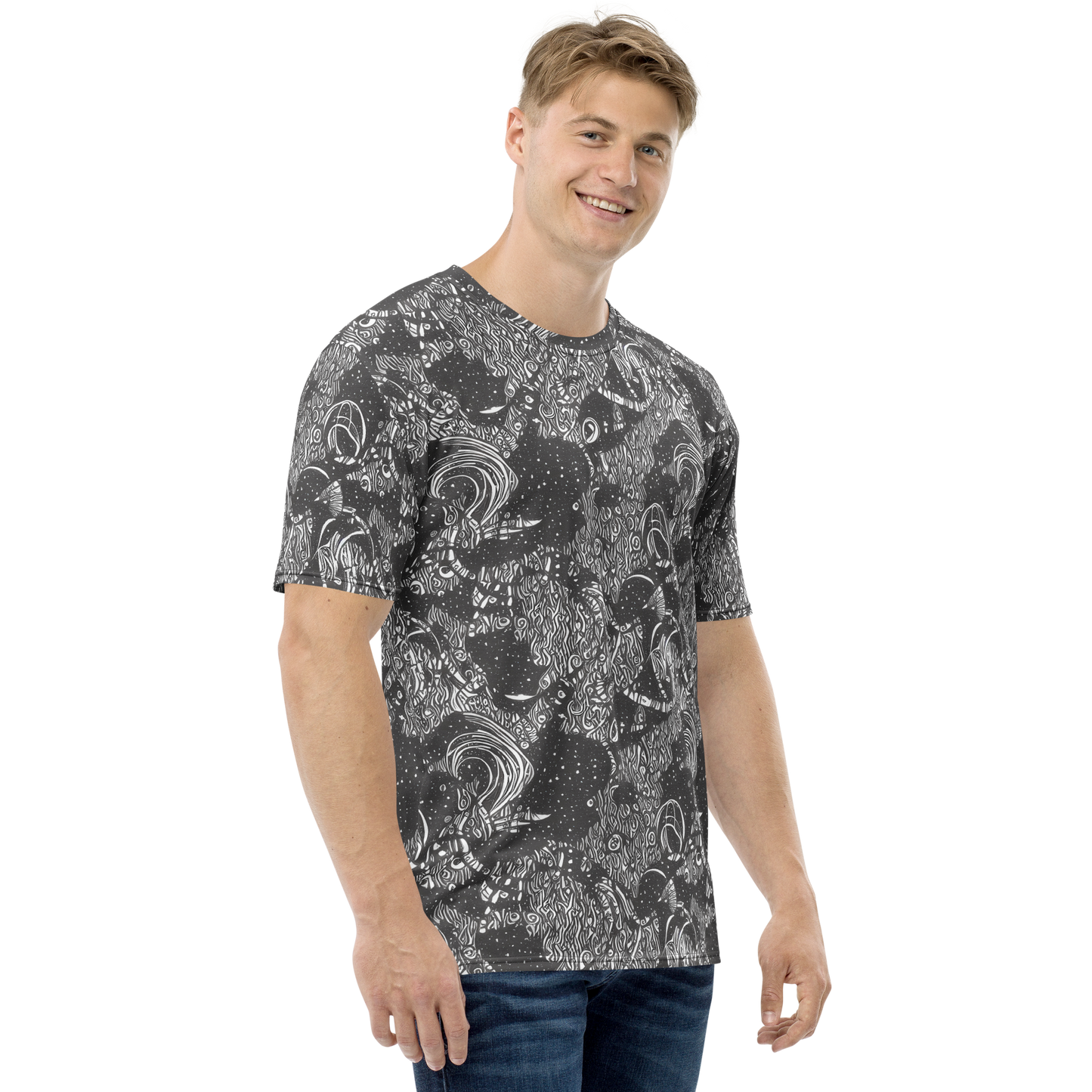 Men's Crew Neck T-Shirt - Shadow Reverie