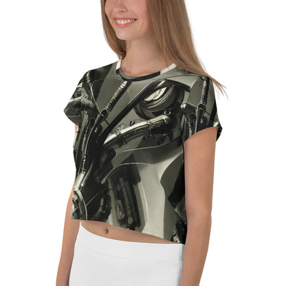 Women's Crop Tee - Cyber Reverie