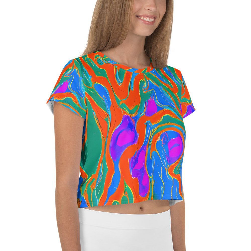 Women's Crop Tee - Childish Strokes