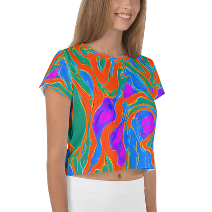 Women's Crop Tee - Childish Strokes