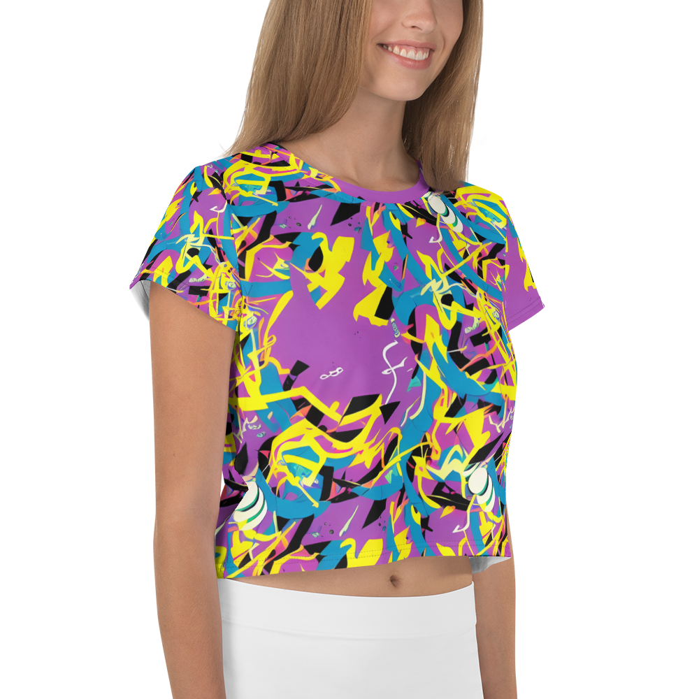 Women's Crop Tee - Galactic Sprawl