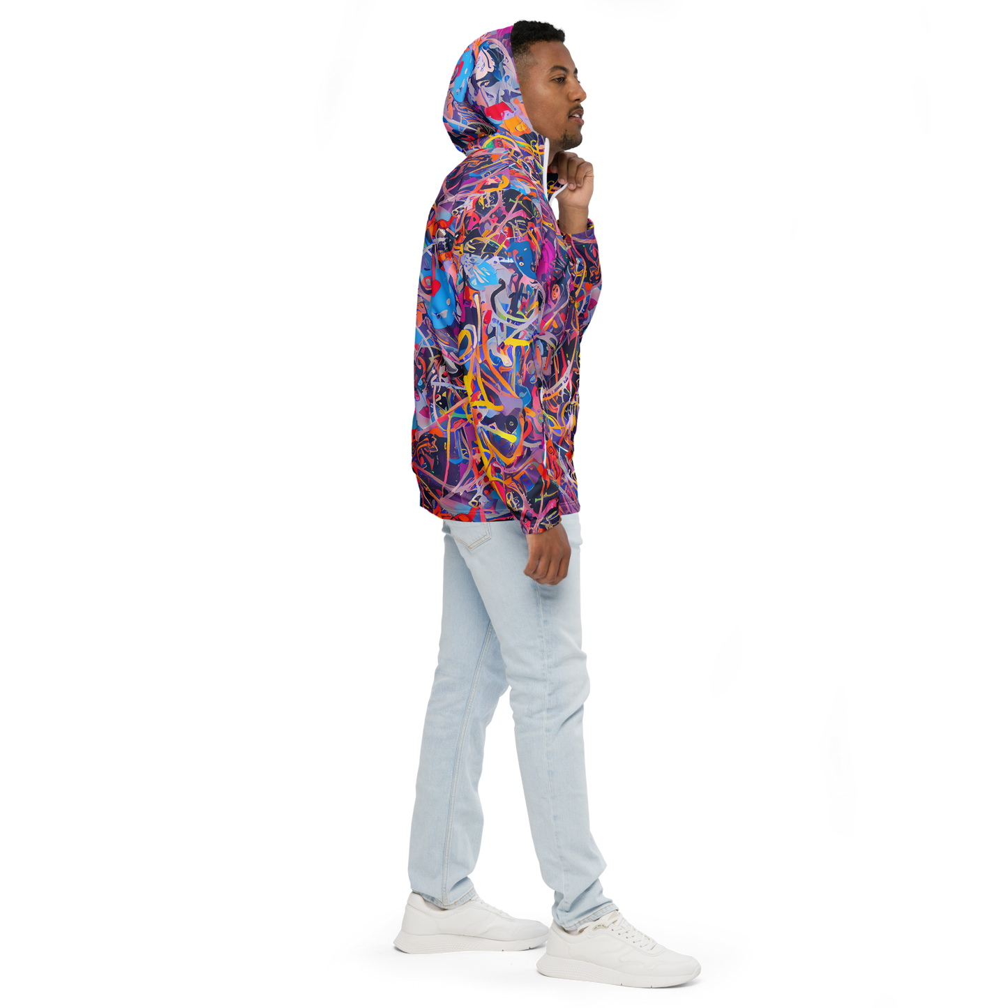 Men's Windbreaker - Vibrant Fusion