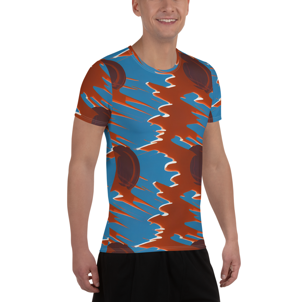 Men's Athletic T-Shirt - Desert Vortex