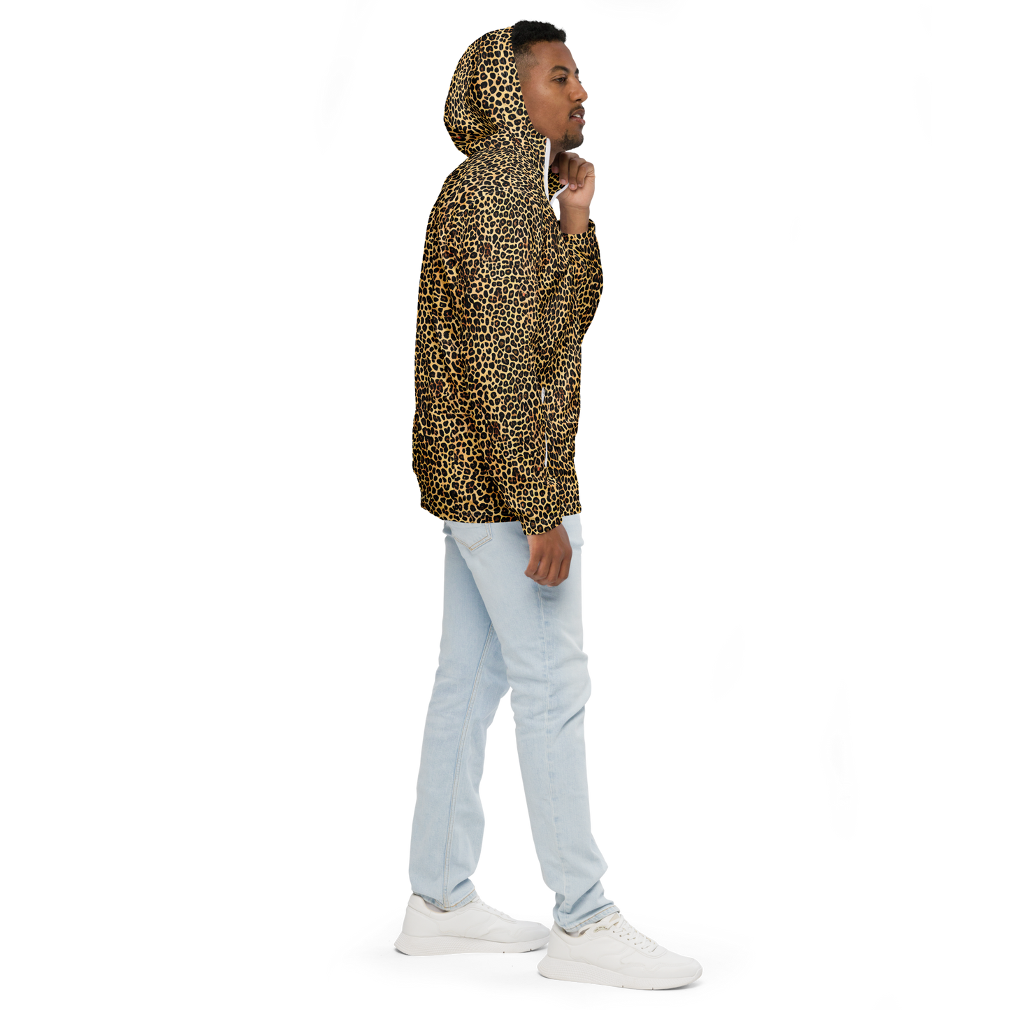 Men's Windbreaker - Cheetah Mosaic