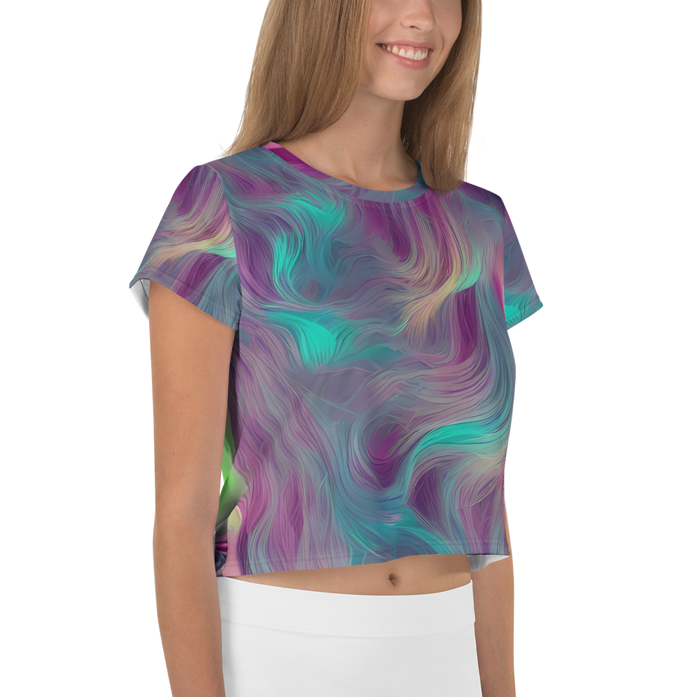 Women's Crop Tee - Surreal Tresses