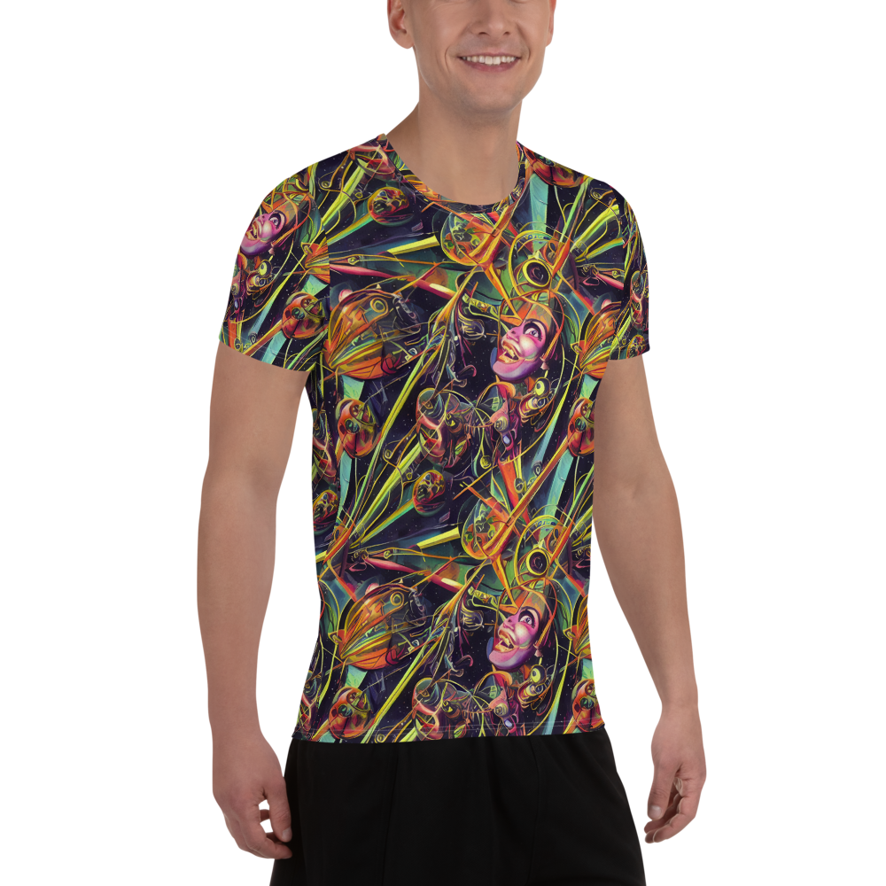 Men's Athletic T-Shirt - Psychedelic Deep Space