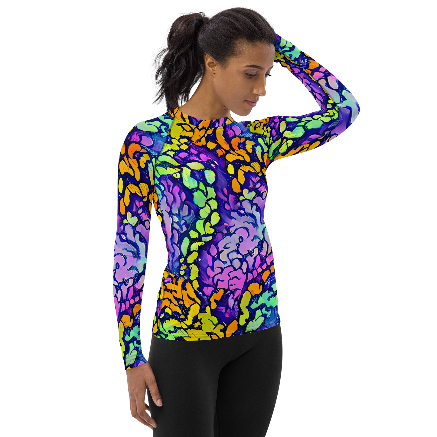 Women's Rash Guard - Surreal Waveforms