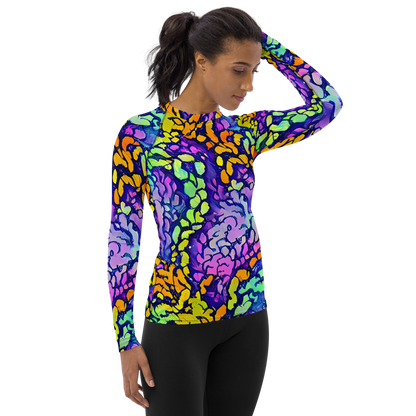 Women's Rash Guard - Surreal Waveforms