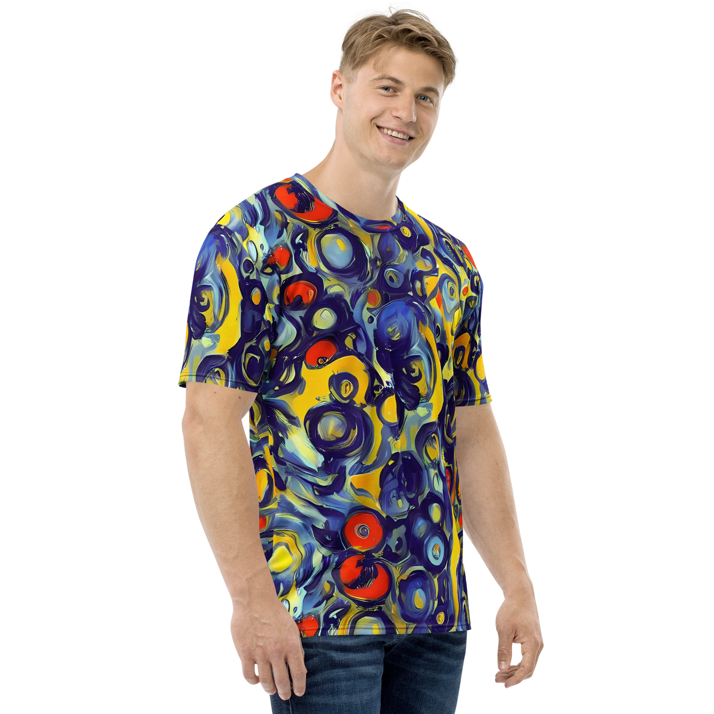 Men's Crew Neck T-Shirt - Dynamic Doodles