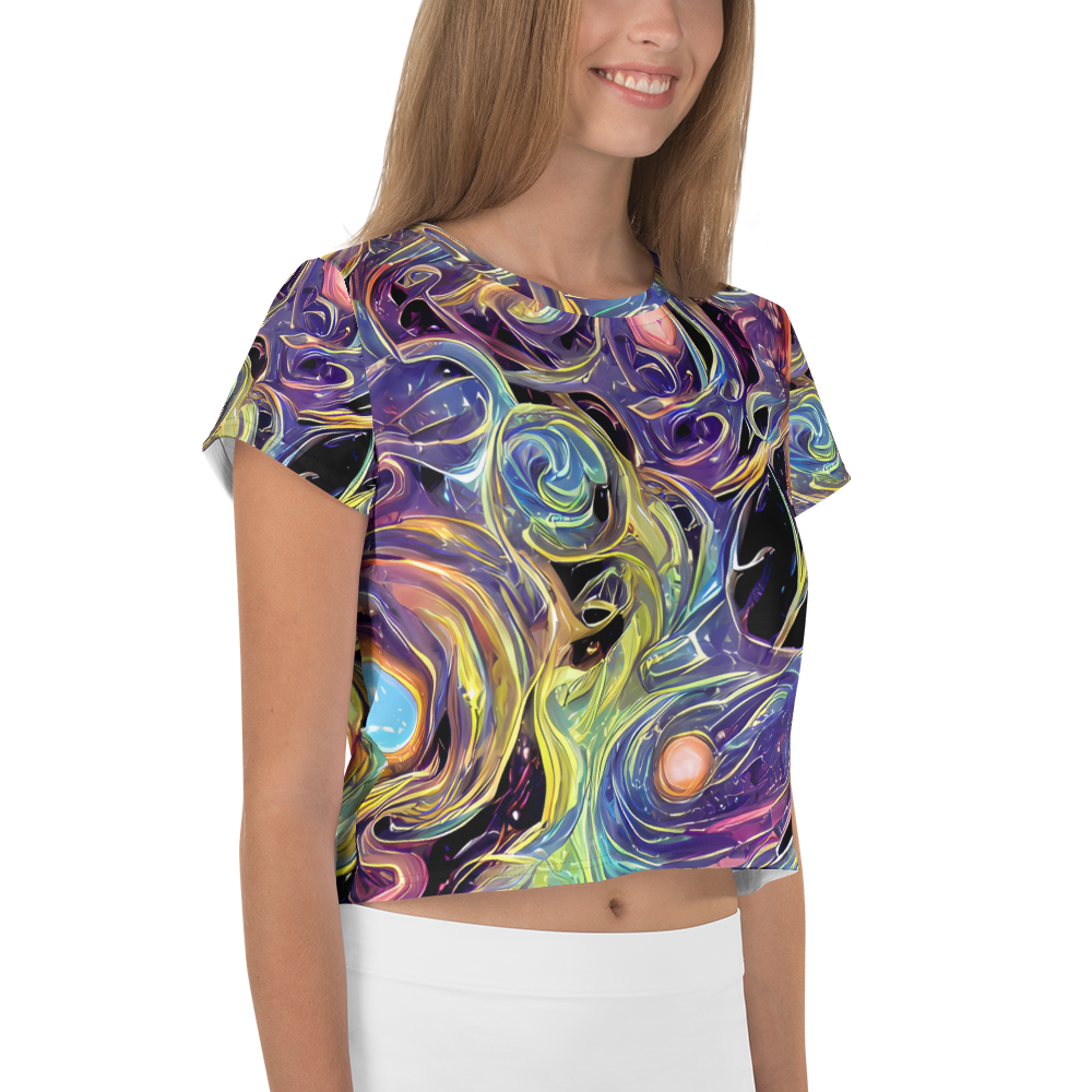 Women's Crop Tee - Lebacq Swirl