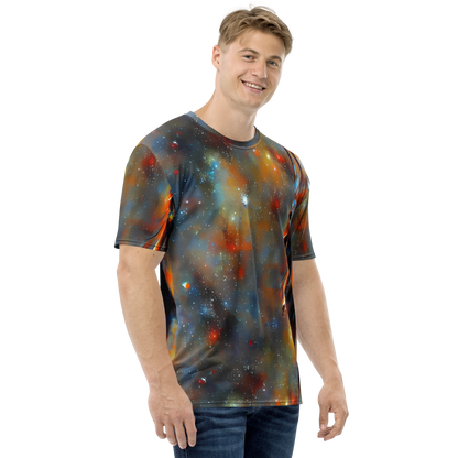 Men's Crew Neck T-Shirt - Brush Nebula