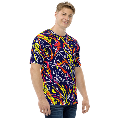 Men's Crew Neck T-Shirt - Neon Currents