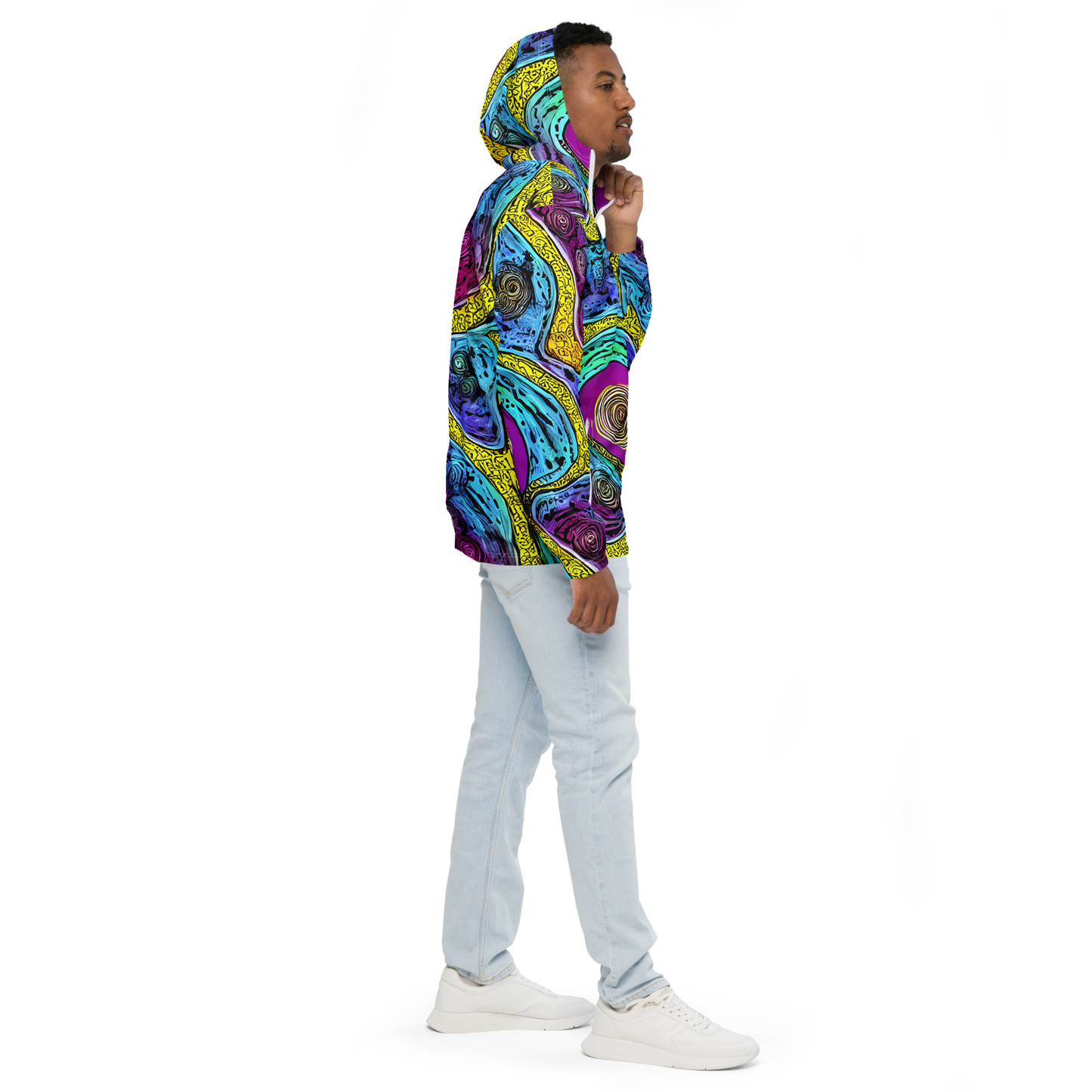 Men's Windbreaker - Orbiting Orbs