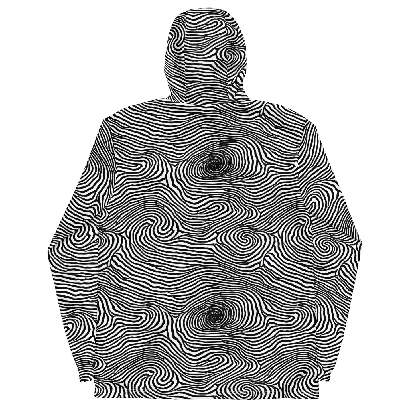 Men's Windbreaker - Black And White Rhapsody