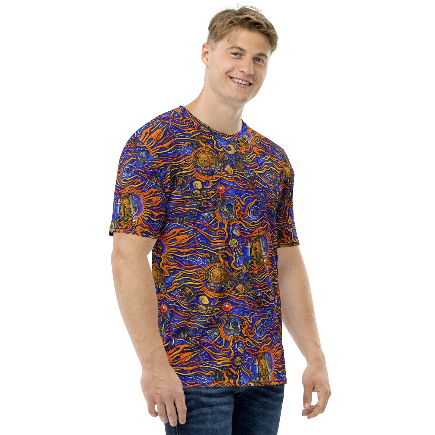 Men's Crew Neck T-Shirt - Mantegna Swirl