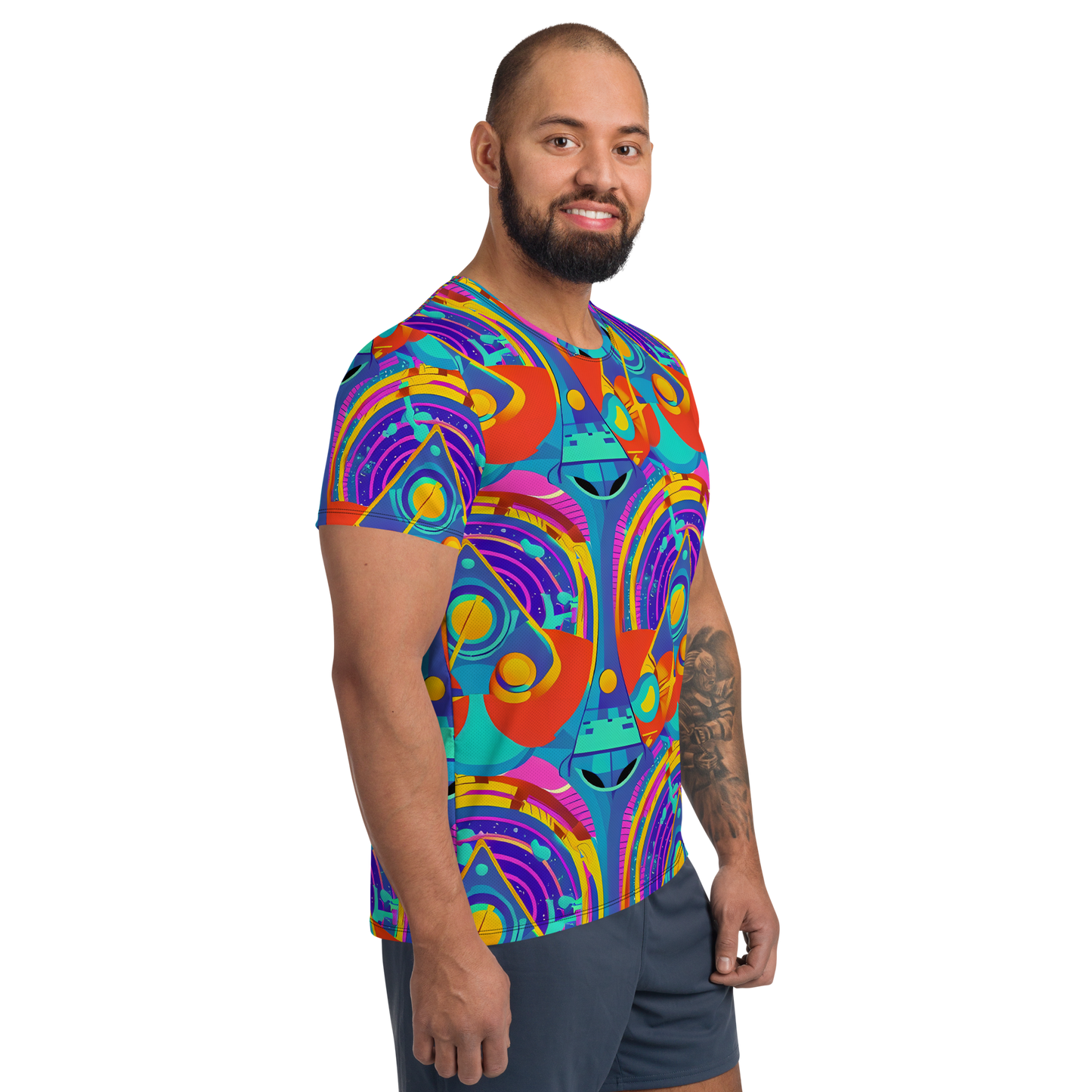 Men's Athletic T-Shirt - Blast of Color