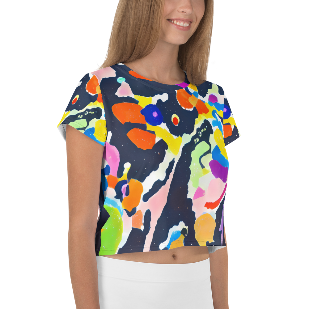Women's Crop Tee - Kaleido Burst