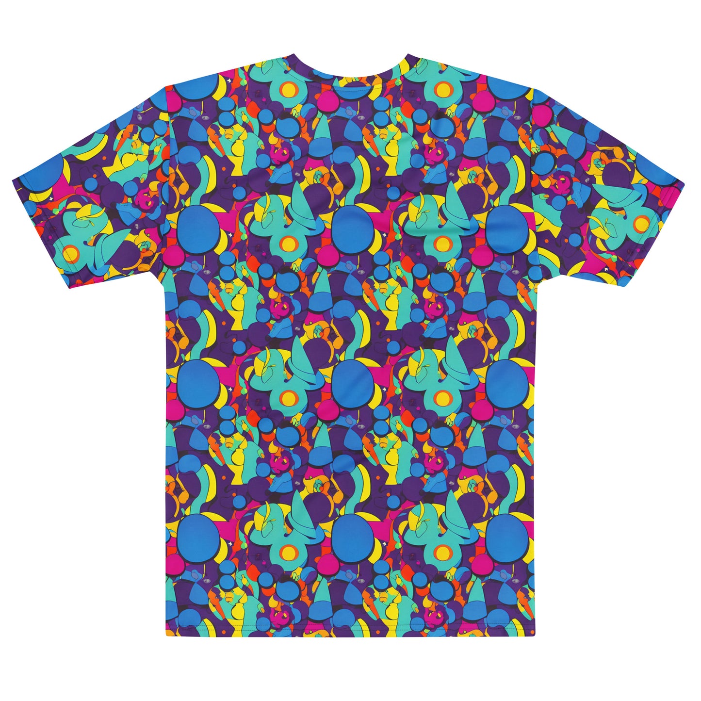 Men's Crew Neck T-Shirt - Psychedelic Harmony