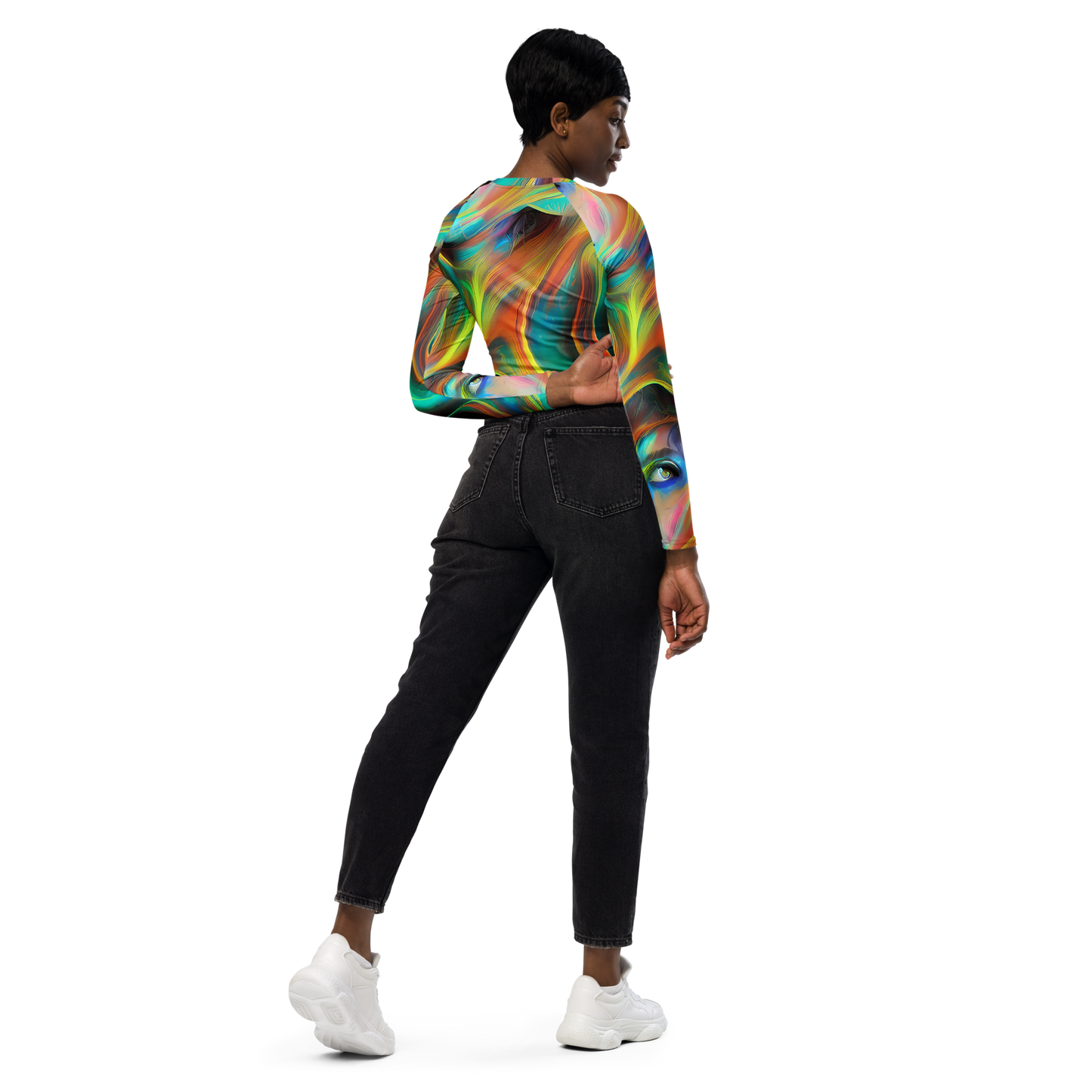 Long Sleeve Crop Top - Dreamweaver Fusion