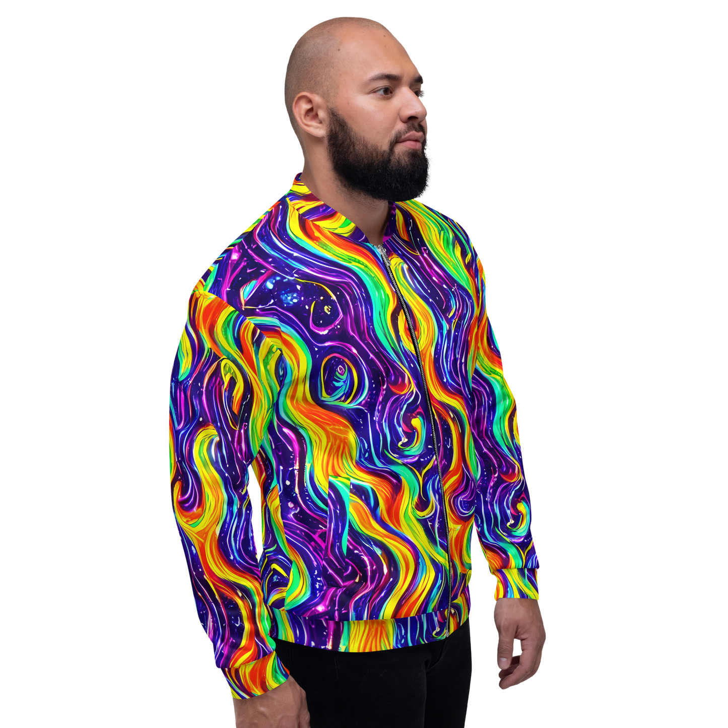 Bomber Jacket - Galactic Flames