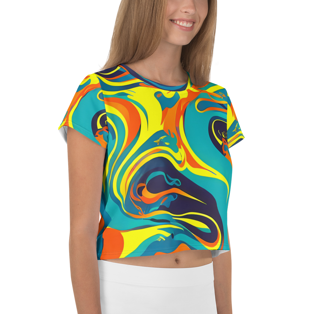 Women's Crop Tee - Mythic Maelstrom