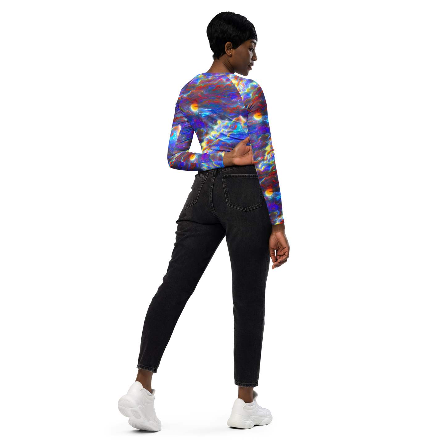 Long Sleeve Crop Top - Orion Ripple