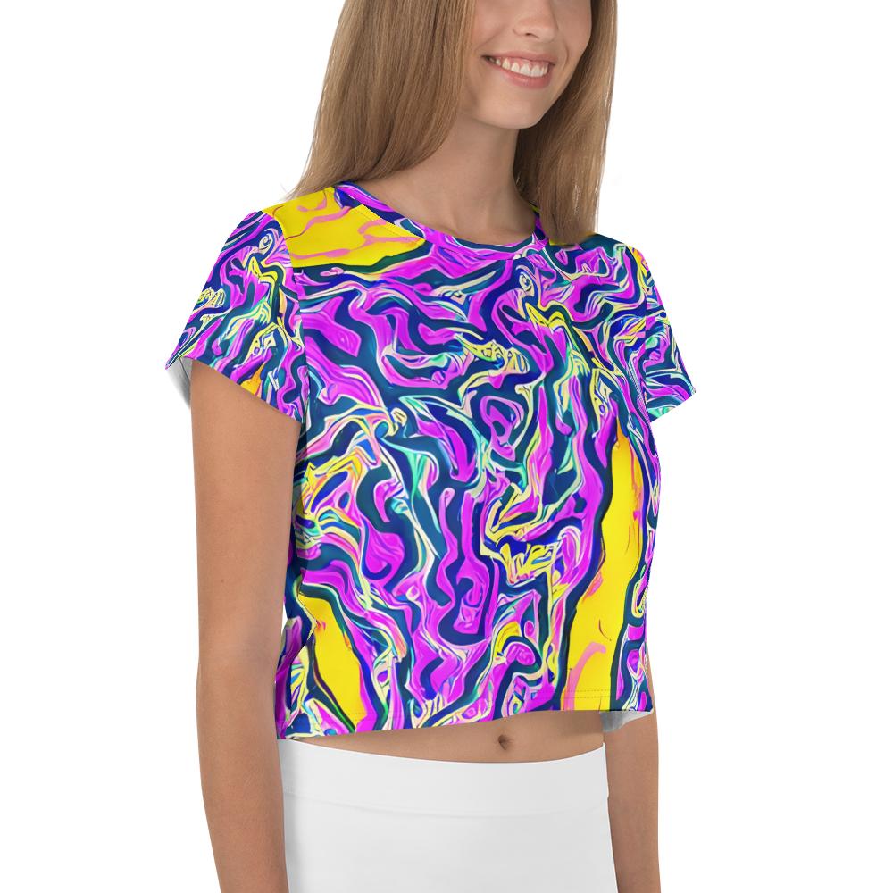 Women's Crop Tee - Zenith Waves