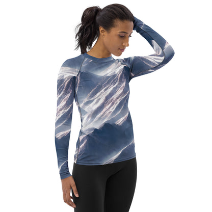 Women's Rash Guard - Frosted Zenith