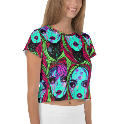 Women's Crop Tee - Luminous Nightfall