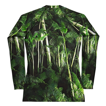 Women's Rash Guard - Emerald Canopy