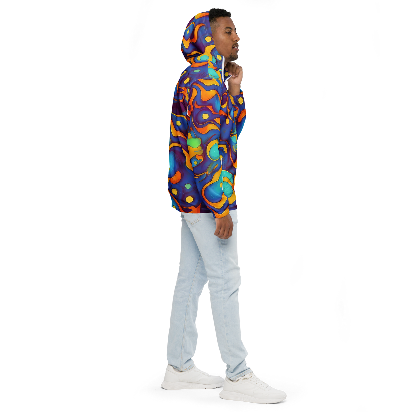 Men's Windbreaker - Pelton Swirl