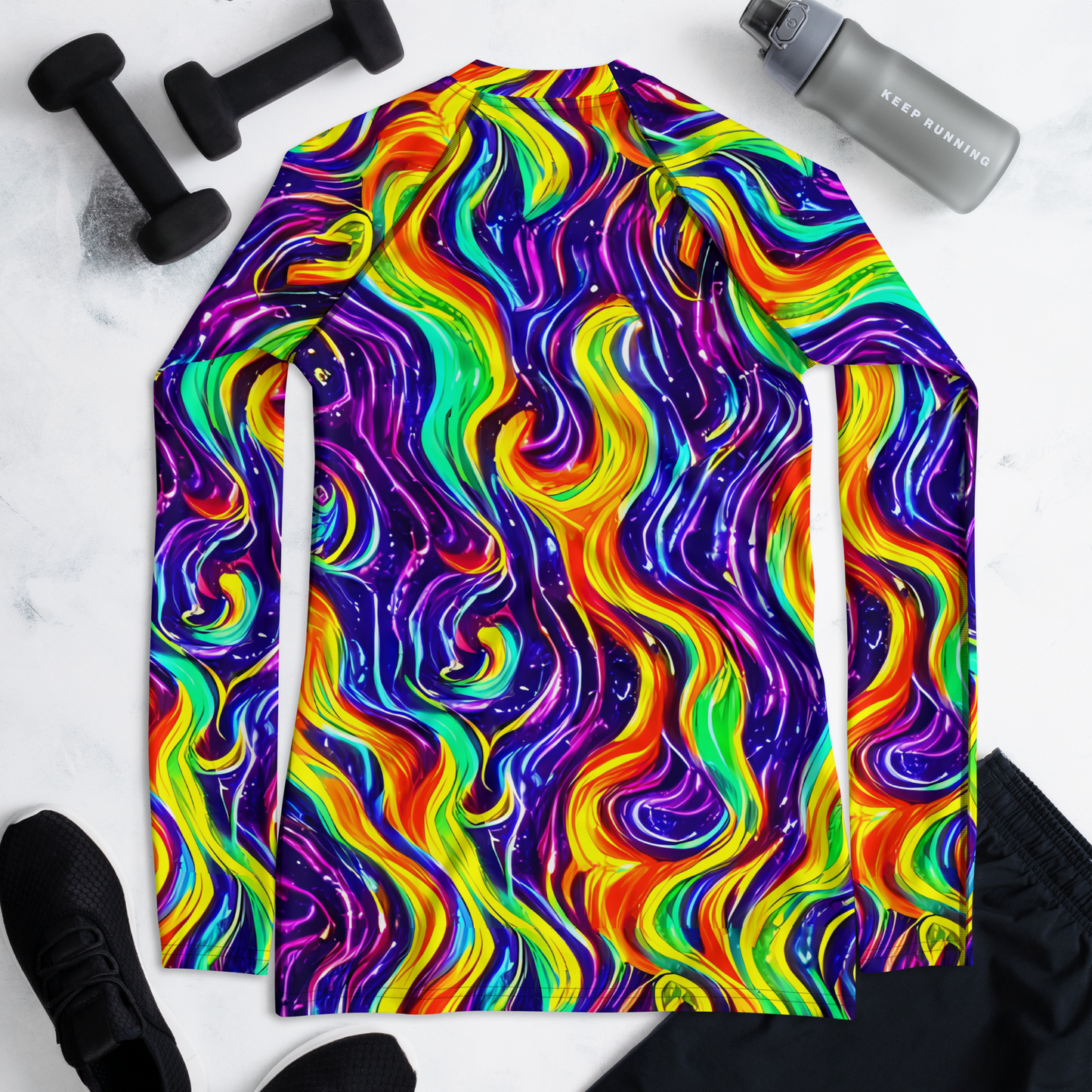 Women's Rash Guard - Galactic Flames