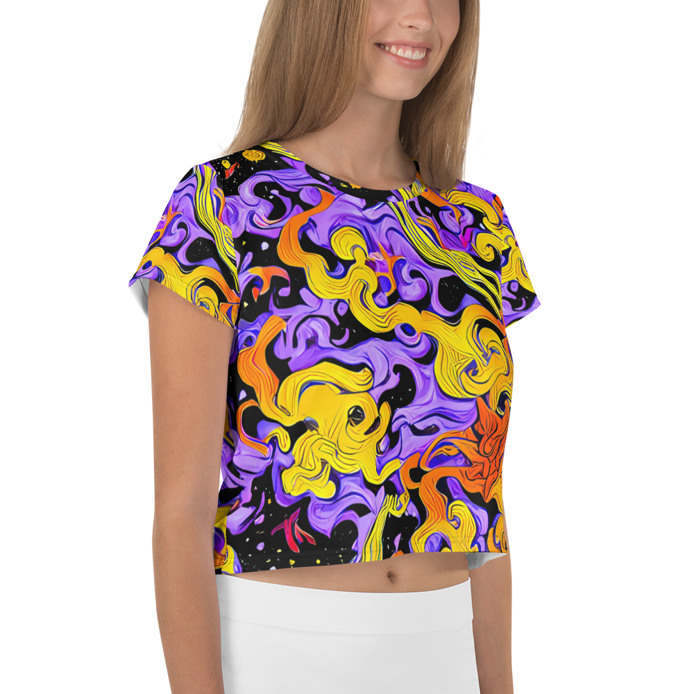 Women's Crop Tee - Bosschaert Swirl