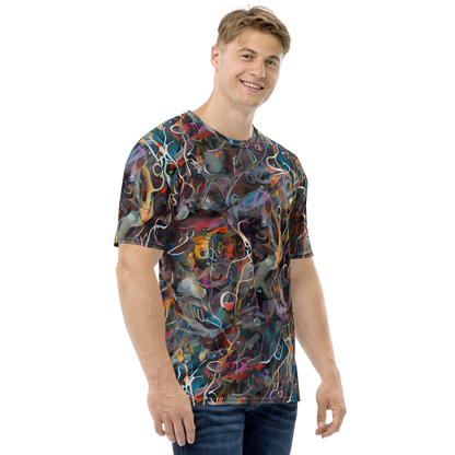 Men's Crew Neck T-Shirt - Chromatic Entanglement