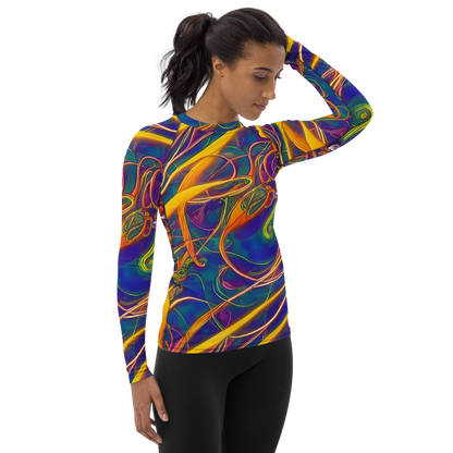 Women's Rash Guard - Luminous Whirl