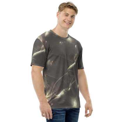 Men's Crew Neck T-Shirt - Nebula Veins