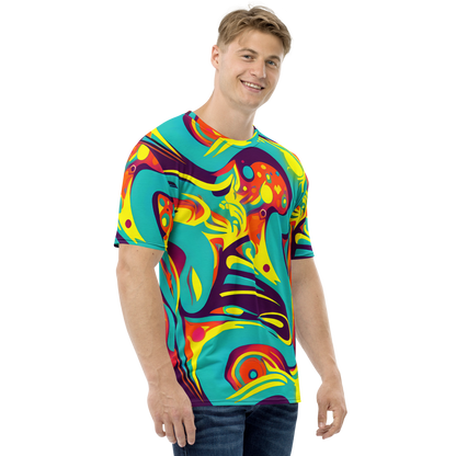 Men's Crew Neck T-Shirt - Retro Ribbon